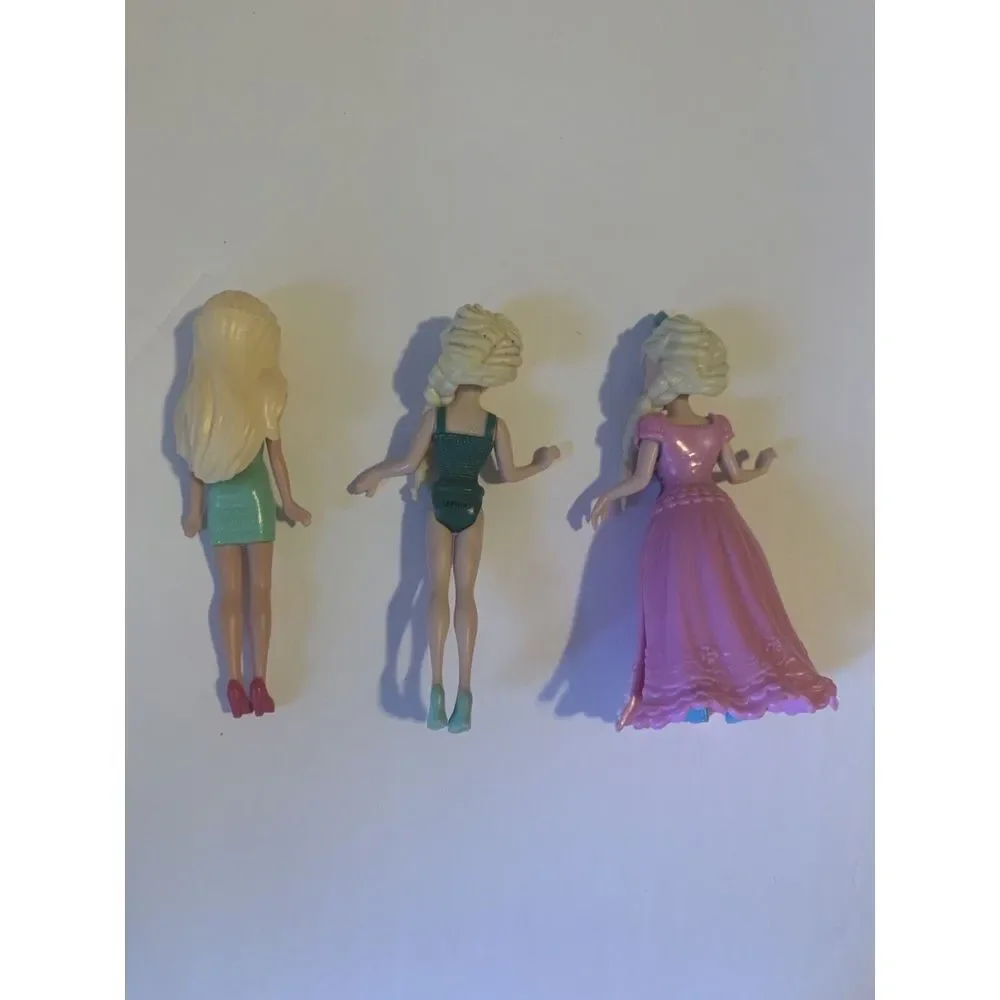 DISNEY PRINCESS Magic Clip Polly Pocket Dolls Mattel 2009 Mixed Lot Frozen‎ Elsa